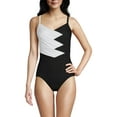 thumbnail image 3 of Lands' End Women's Slender Suit Pleated Low Leg One Piece Swimsuit, 3 of 3