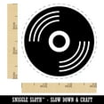 thumbnail image 2 of Record Vinyl Music Self-Inking Rubber Stamp Ink Stamper - Sky Blue Ink - Small 3/4 Inch, 2 of 7