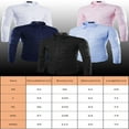 thumbnail image 6 of FNNMNNR Men Casual Formal Shirts Slim Fit Shirt Top Long Sleeve Business Work Formal Shirts Size M-3XL, 6 of 6