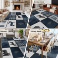 thumbnail image 5 of 5'x7' Area Rugs, Navy Blue Plaid Indoor Outdoor Area Rug for Living Room Bedroom, Farmhouse Animals Tree Rustic Washable Bathroom Rugs Kitchen Floor Carpet Mats Home Decor Aesthetic, 5 of 8