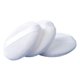 thumbnail image 1 of Almohadillas para maquillaje en polvo, esponja para polvo de algodón, redonda, esponjosa, para base en polvo suelto, 6,2 cm, 5 uds. (blanco), 1 of 5