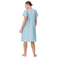 thumbnail image 4 of Aria 100% Cotton Raglan Sleeve Round Neck Sleepwear Gown, Sizes XS-5X, 4 of 8