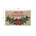 thumbnail image 3 of Maison Concepts Floormat Coir Door Mat Merry Christmas Poinsettia - 18 L x 30 W, 3 of 3