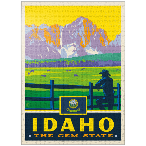 MyPuzzle - Idaho: The Gem State - Premium 1000 Piece Jigsaw Puzzle for Adults
