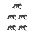 thumbnail image 1 of Guardoinrt Interactive Simulation Animal Figures Model for Kids Educational Toys Panther 5Set, 1 of 6