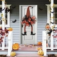 thumbnail image 3 of Halloween Wreaths for Front Door, Halloween Witch Legs Wreath Black Wreath with Hat Pumpkin for Indoor Outdoor, 3 of 6