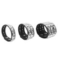 thumbnail image 4 of Dayesque Set of 3 Retro Punk Studded PU Bracelets for Men and Women, Trendy Wristbands for Fashion Events and Parties, 4 of 8