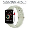 thumbnail image 3 of Correa de reloj deportivo compatible con Watch 42-44 mm Correa deportiva de repuesto de silicona suave Compatible con iWatch Series 5/4/3/2/1, S/M, M/L Adepaton 2033270-26, 3 of 9