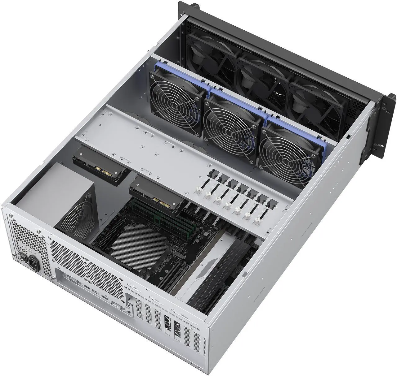 Rosewill 4U Rackmount Server Chassis | Supports up to 2 3.5" HDD & 4 2.5" SSD | E-ATX Compatible & 360mm AIO Support | 3x 120mm PWM Fans | USB 3.2 Type-C | RSV-L4620