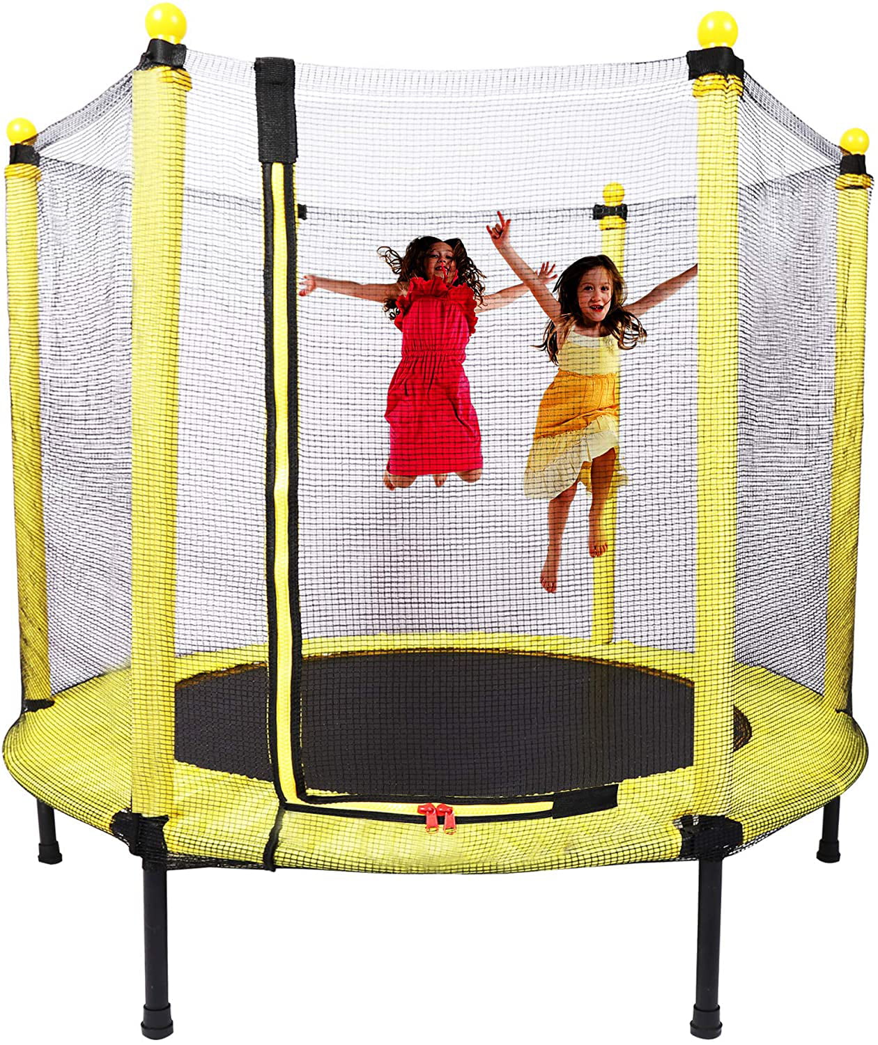 Kids Trampoline for Toddlers with Net,48in Toddler Trampoline with Enclosure,Mini Trampoeline Indoor