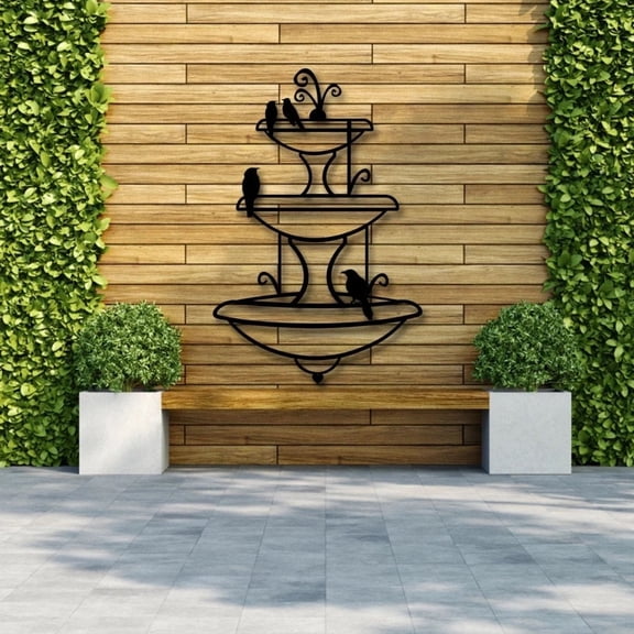 Etgdecor Metal Garden Art, Wall Decor