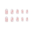 thumbnail image 4 of Ongles Autocollants en Forme d'Amande Courts en Acrylique Brillants Roses, Couverture Complète, Faux Ongles Roses Mignons, Embouts d'Ongles pour Femmes et Filles, 24 Pcs, 4 of 5