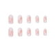 thumbnail image 4 of Uñas postizas de almendra, acrílicas cortas, rosa brillante, cubierta completa, uñas postizas rosas, lindas puntas de uñas postizas para mujeres y niñas, 24 piezas, 4 of 5