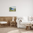 thumbnail image 2 of Stupell Industries Clear Blue Water Seaside Rural Grassland Trees Painting White Framed Art Print Wall Art, Design by Lettered and Lined, 2 of 8