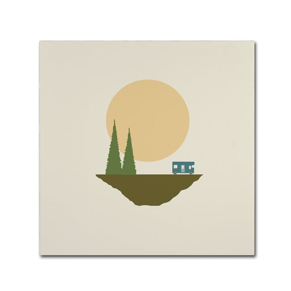 Trademark Fine Art 'Sunny Day For Camping' Canvas Art by Tammy Kushnir