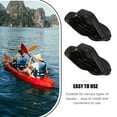 thumbnail image 3 of CTIRCHIU 2Pcs Black PVC Boat Paddle Clip for Kayaks and Canoes Secure Fit Prevent Slipping, 3 of 8