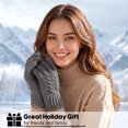 thumbnail image 6 of KOITHOT 2 Pairs Winter Gloves for Women Thick Lined Touch Screen Knit Warm Gloves for Cold Weather, 6 of 7