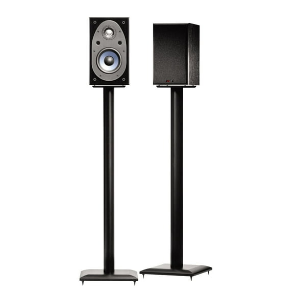 SANUS Natural Foundations 36 Inch Speaker Stands, Pair (Black) - NF36B