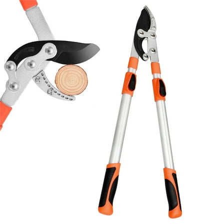 Tidymend  Extendable Anvil Loppers, 27-41'' Telescopic Tree Trimmer, Long Handle Branch Cutter with 2" Clean Cut Capacity for Gardening Pruning