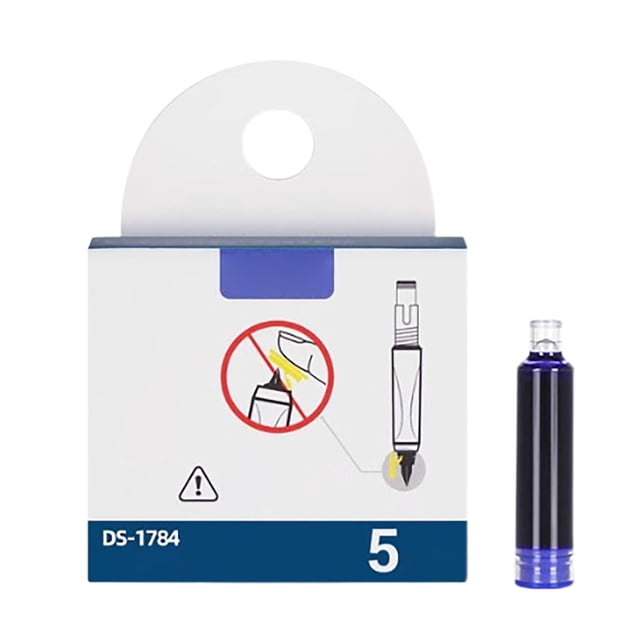 Push Action Pen 038mm Fine Point Smooth Writing Non-Thermal Erasable Ink Refillable Cartridges Transparent Barrel No Leakage Blue Ink for School Home Use 5PCS