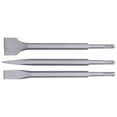 thumbnail image 2 of 3Pcs Chisel Carbon Steel Scaling Flat Point Rotating Hammer Drill Bits for Tile Concrete WorkRound Handle, 2 of 5