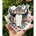 thumbnail image 2 of Wickedgoodz Wild Cow Skull Vinyl Decal - Western Bumper Sticker - for Laptops Tumblers Windows Cars Trucks Walls, 2 of 5