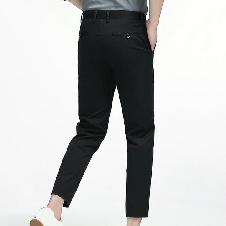 navy blue dress for baby girl Ankle Length Slim Fit Dress Pants | Streets of Seoul