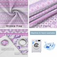 thumbnail image 4 of Purple Pink Boho Blackout Curtains for Bedroom/Living Room, Thermal Insulated Kitchen Curtains, Vintage Ethnic Tribe Abstract Art Grommet Darkening Window Treatment Drapes 52"x72"x2, 4 of 8