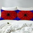 thumbnail image 4 of Erosebridal Halloween Spider Bed Sheets Set Queen Size, Black Spider Web Bedding Sets Queen Size, Red Blue Gothic Bedroom Decor 4-Piece, 4 of 7