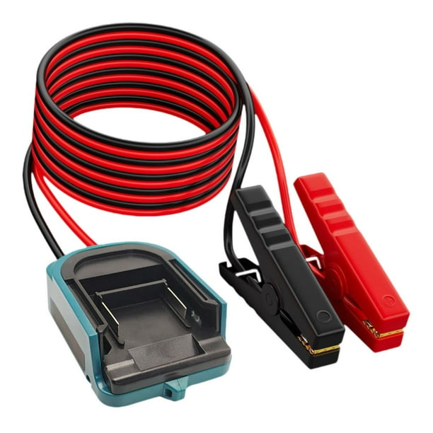 Cable de arranque para coche de 1,8 m, calibre 12 AWG, 100 A, abrazadera multifuncional, accesorio seguro Estilo C