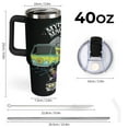 thumbnail image 3 of Scoobynatural Scooby Car Cup Tumbler with Handle & Straw 40Oz Cupholder Water Bottle Insulated Stainless Steel Cup, 3 of 8