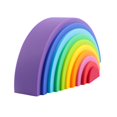 thumbnail image 1 of Apilador Rainbow de silicona BLUE GINKGO para niños de más de 3 años, 1 of 8