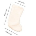 thumbnail image 3 of White Christmas Stockings Christmas Gift Bag Christmas Decoration Pendant, 3 of 9