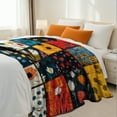 thumbnail image 3 of Flannel Fleece Throw Blanket, Soft Large Throw Blanket, Lightweight Cozy Plush Throw Blanket Fit Sofa Bed, 30"x40", Patchwork Floral Pattern, 3 of 8