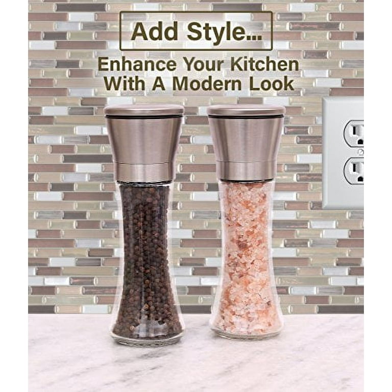 Electric Salt and Pepper Grinder Set, OGEDNAC Automatic Electronic