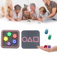 thumbnail image 4 of Juego de 5 piezas de dados coreanos, juguete portátil para atrapar piedras con impresión 3D, juego interactivo de lanzamiento de piedras, multijugador para la coordinación mano-ojo, 4 of 9