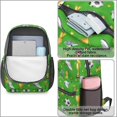 thumbnail image 4 of Soccer and Trophy Green Pattern 17" School Backpacks for Teens,Waterproof Oxford Fabric,S-Shape Padded Straps for School,Travel,Hiking,Camping, 4 of 6
