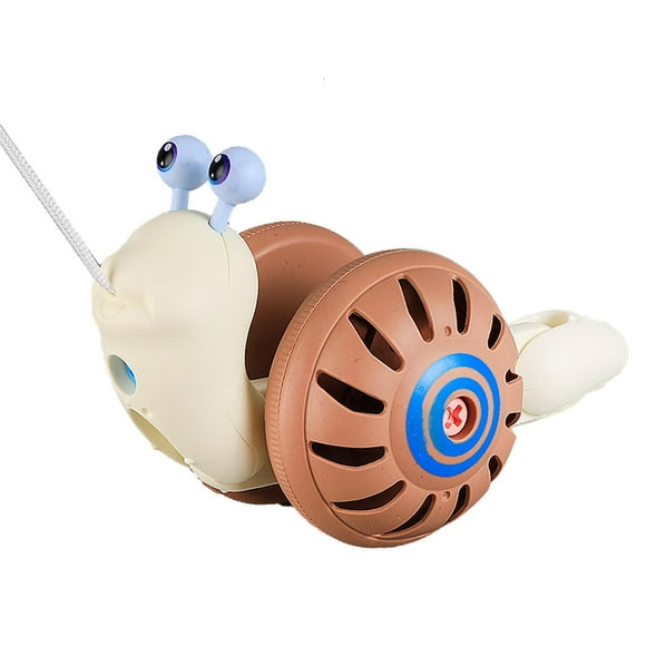 figatia Animal Pull Along Toy Cute Learn to Walk Early Educational Push and Pull Toy for