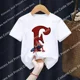 thumbnail image 3 of Camiseta de algodón para niños, niña y niño, Marvels, SpiderMan, letras de la A a la Z, ropa de dibujos animados Kawaii, camisetas para niños, camisetas casuales de moda para bebés pequeños, 3 of 5