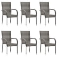 thumbnail image 4 of vidaXL 7 Piece Garden Dining Set Grey, 4 of 5