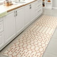 thumbnail image 4 of JONATHAN Y SANTA MONICA 2 x 10 Runner Rug, Ourika Moroccan Geometric Textured Weave - Cream/Orange, SMB108O-210, 4 of 9