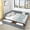 Gray, variant on Harper & Bright Designs Full Size Upholstered Daybed Frame with Drawers, Velvet L Shaped Corner Bed with Backrest and Armrests for Bedroom Living Room, Dark Blue