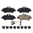 thumbnail image 3 of Detroit Axle - Rear 2pc Brake Pads for Dodge Sprinter Freightliner Mercedes-Benz Sprinter 2500 3500, 2 Ceramic Brake Pads with Hardware Replacement, 3 of 7