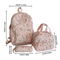 thumbnail image 3 of HJYCHN Backpack for Boys Star Print 3Pc Set Daypack with Drawstring Lunch Tote Pencil Case Back to School Supplies for Kids Bookbag for Girls Beige, 3 of 8