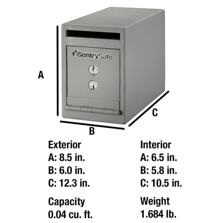 SentrySafe UC-025K Depository Money Safe 0.23 cu. ft.