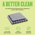 thumbnail image 5 of E-Cloth Stainless Steel Cleaning Kit, Premium Microfiber Stainless Steel Cleaner for Appliances, Washable and Reusable, 100 Wash Guarantee, 5 of 7