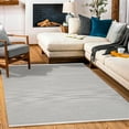 thumbnail image 4 of Grey Striped Area Rugs for Living Room Washable Rugs Boho Moroccan Area Rug Soft Neutral Geometric Bohemian Carpet Distressed Indoor Rug for Bedroom Dining Room Office Foldable Nonslip Rug, 4 of 9