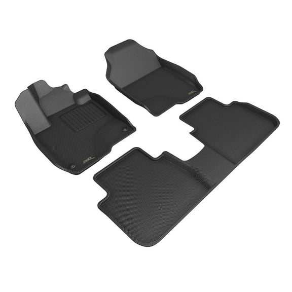 3D MAXpider Custom Fit Kagu Floor Mat (Black) Compatible With Honda HR-V 2023-2025 - R1 R2