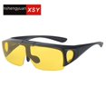 thumbnail image 2 of Gafas de sol con tapa polarizadas para hombres y mujeres, gafas unidas, gafas de sol volcadas de doble capa, gafas que cambian de color, 2 of 5