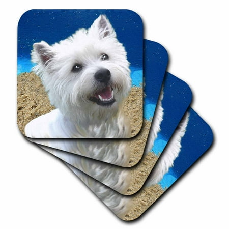 

West Highland Terrier set of 4 Coasters - Soft cst-4436-1
